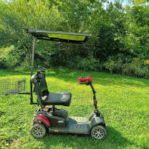 Steel Frame and Roof for Mobility Scooter with Basket