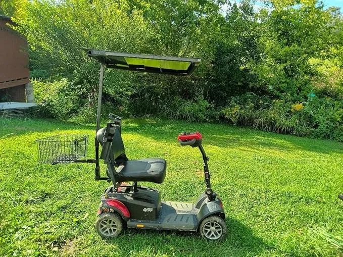 Steel Frame and Roof for Mobility Scooter with Basket