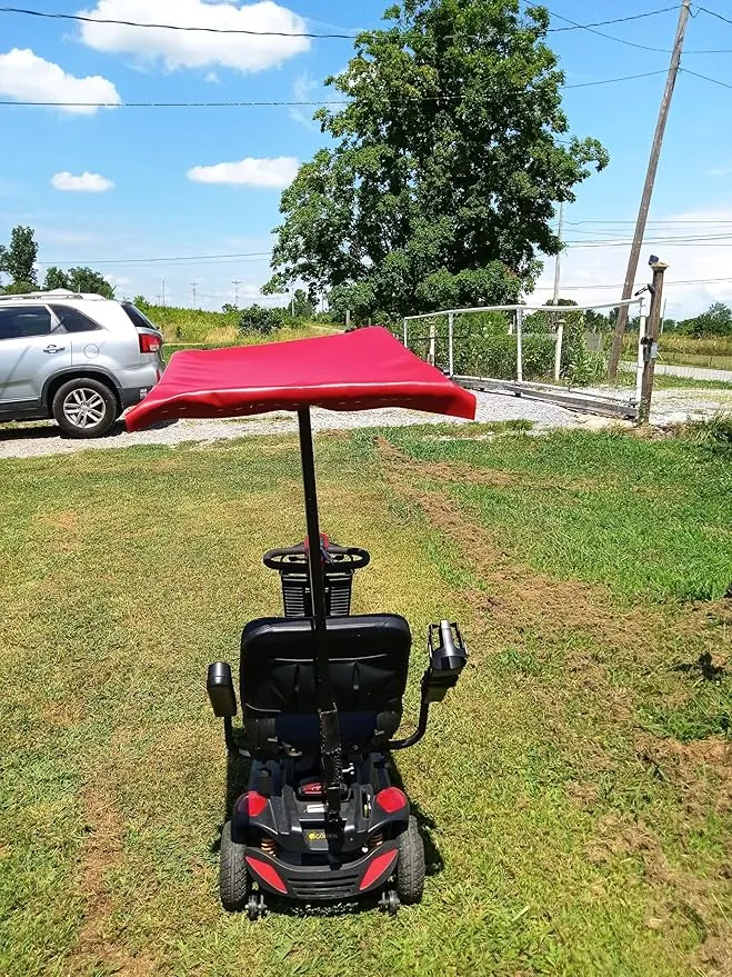 Steel Frame Roof for Mobility Scooter Red 26 1/2 x 26 1/2