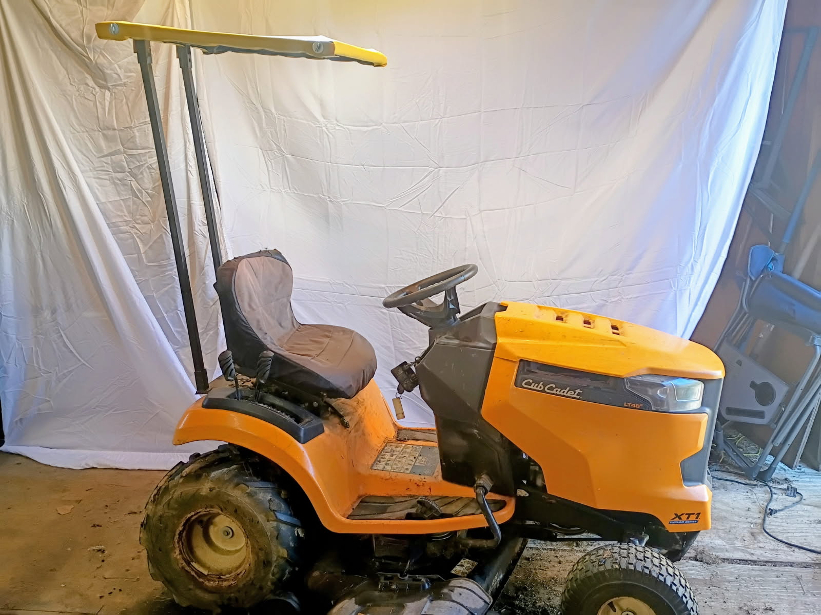 Lawn Tractor Roof Yellow